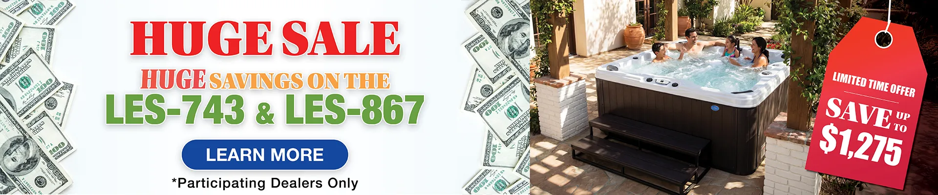 Calspas hot tub being used in a family setting - Auburn